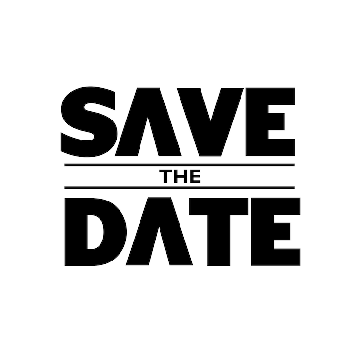 Vector save the date calligraphy design wedding invitation card letter vector illustration