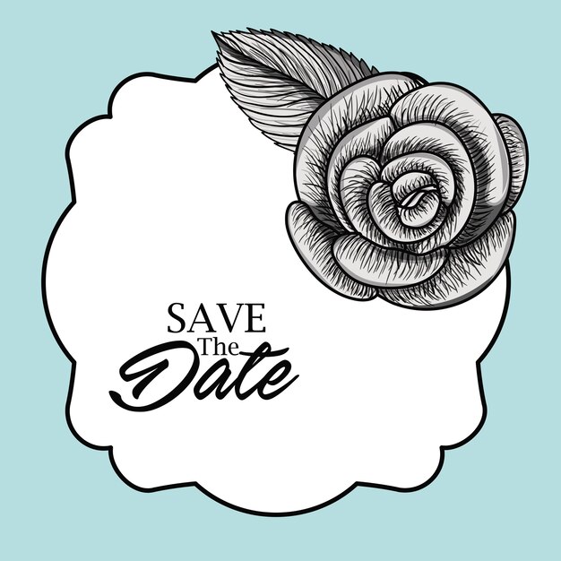 save the date card design