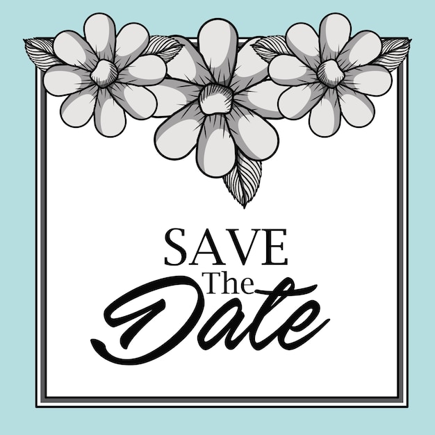 save the date card design