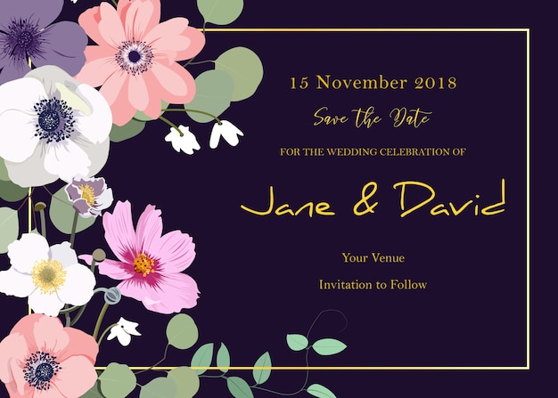 Save the date card