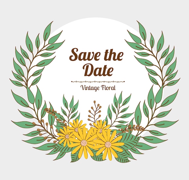 Save the date design.