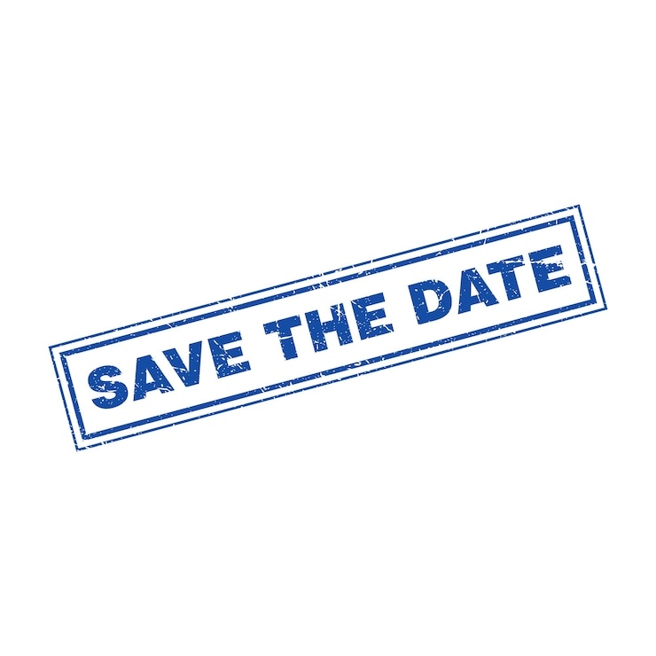 Vector save the date grunge stamp sign vector template