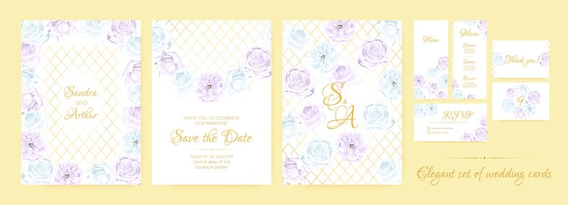 Save the date invitation collection for wedding ceremony