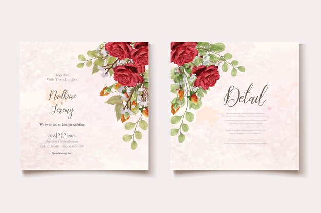 Vector save the date invitation templates