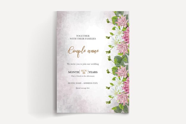 Vector save the date invitation templates