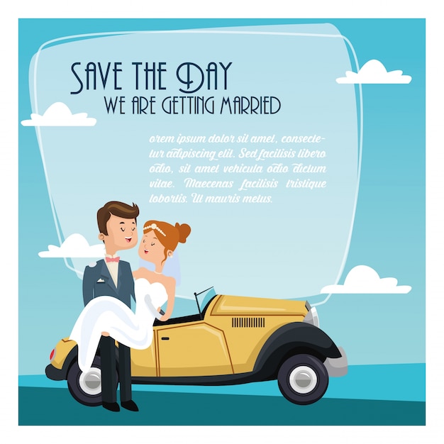 Save the date wedding icon