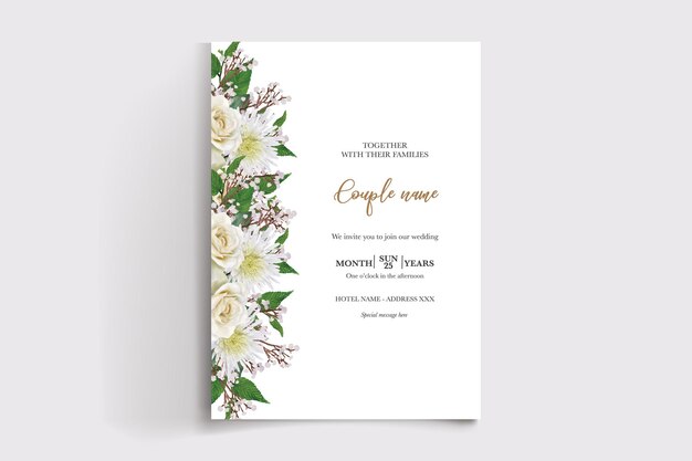 save the date wedding invitation tamplate