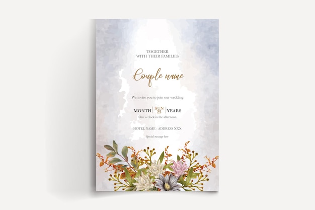 Save the date wedding invitation templates