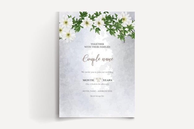 Vector save the date wedding invitation templates