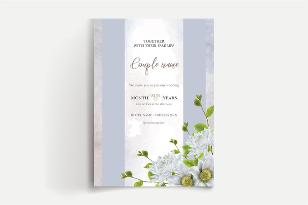 Vector save  the date wedding invitation templates