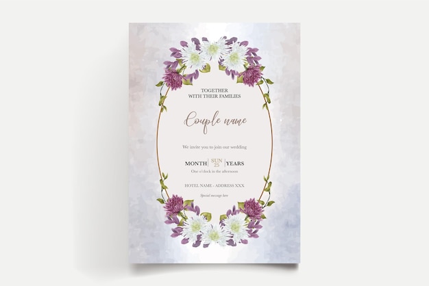 Save the date wedding invitation templates