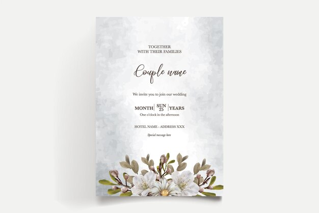 Save the date wedding invitation templates