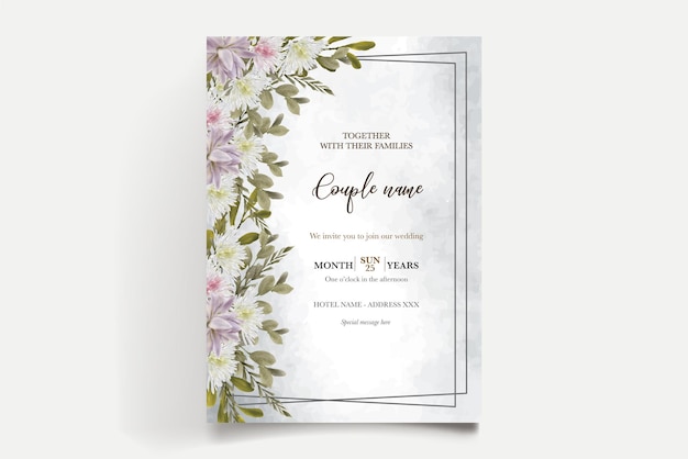 Save the date wedding invitation templates