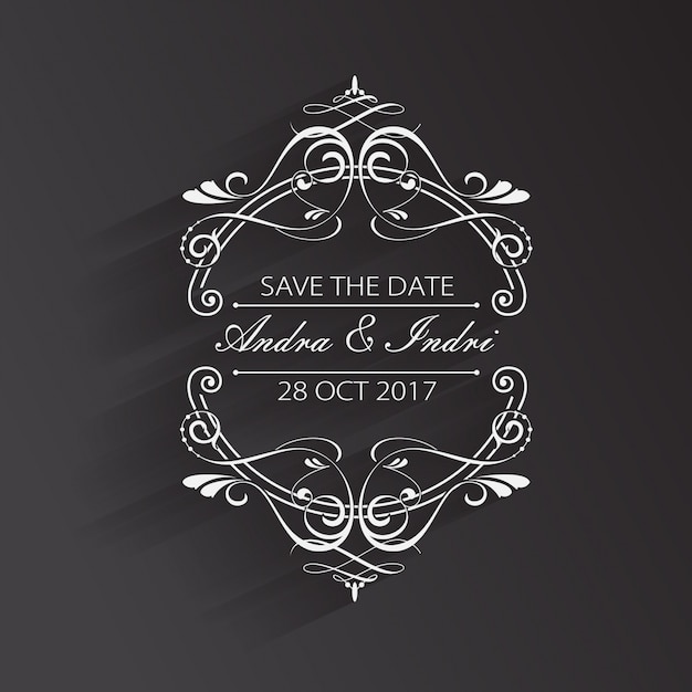 Save the date wedding template