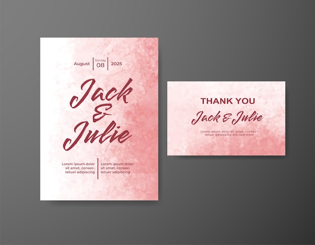 Save the date with watercolor background Design for your invitation