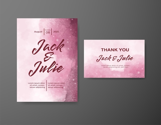 Save the date with watercolor background Design for your invitation