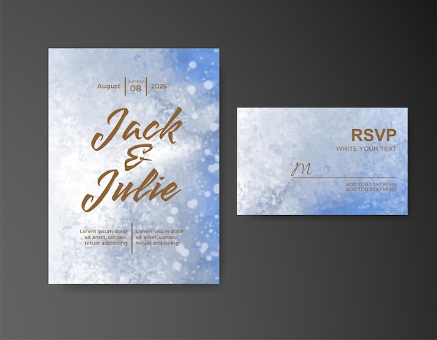 Save the date with watercolor background Design for your invitation