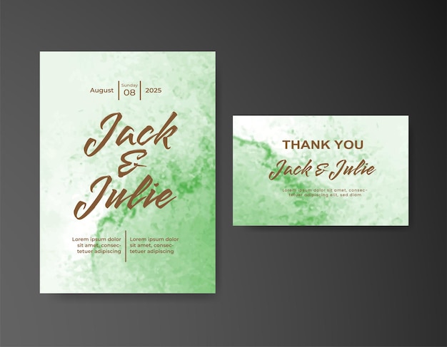 Save the date with watercolor background Design for your invitation