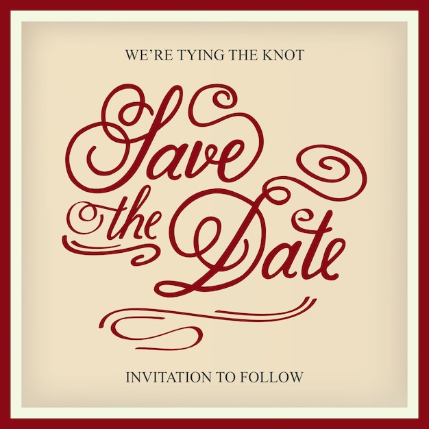 Vector save the date