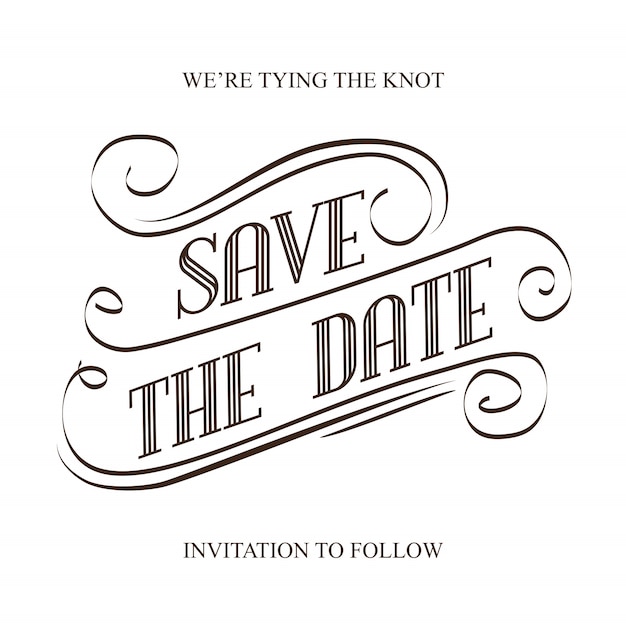 Vector save the date