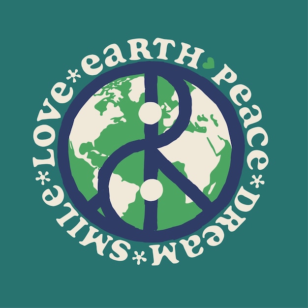 SAVE EARTH SAVE THE PLANET VECTOR ILLUSTRATION