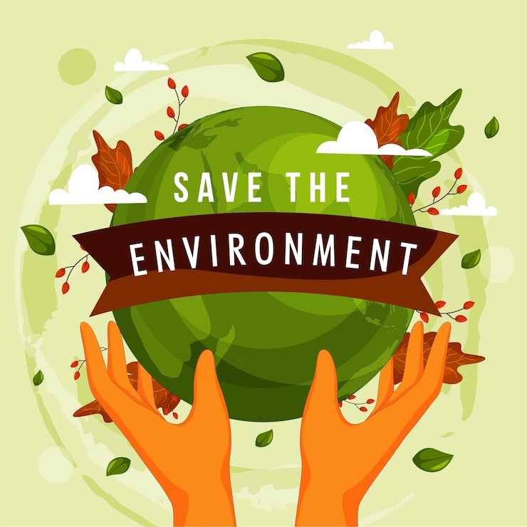 Vector save the environment concept illustration