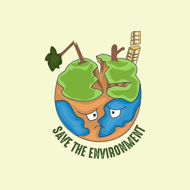 Save the environment International Environment Day illustration