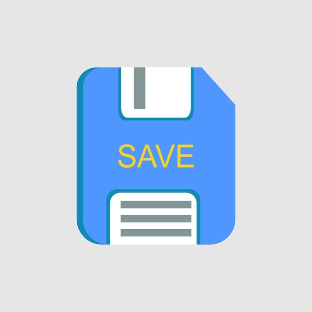 Save icon icon related to UI elements suitable for graphic design web site app user interfaces printable etc flat icon style simple vector design editable