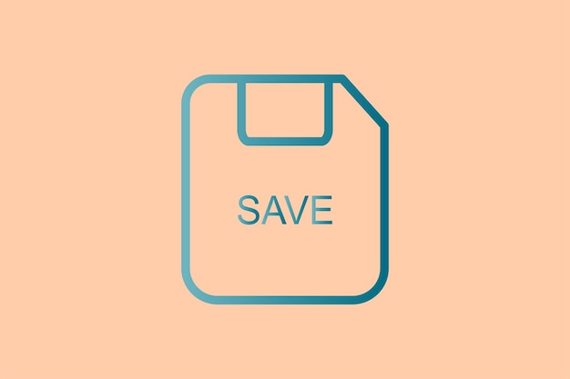 save icon icon related to ui elements suitable for web site app user interfaceselement printable etc line icon style simple vector design editable