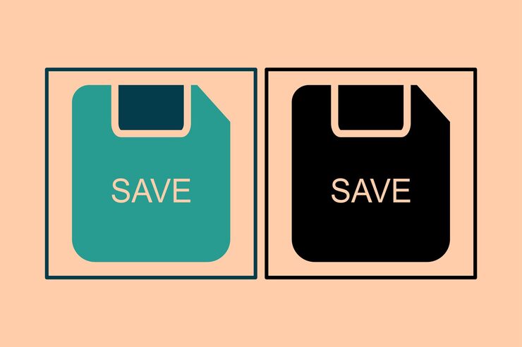 Vector 웹 사이트 앱 사용자 인터페이스에 적합한 ui 요소와 관련된 아이콘 아이콘을 저장합니다. 인쇄 가능한 요소 등 고체 아이콘 스타일 간단한 터 디자인 편집 가능