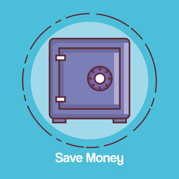 Vector save money box icon