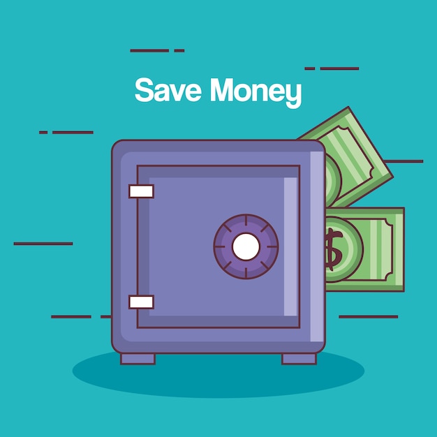 Vector save money box icon