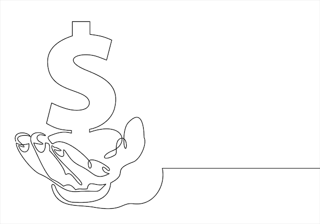 save money icon, salary money, invest finance, hand holding dollar