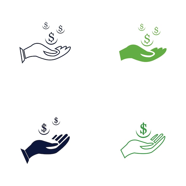 Save money vector icon background