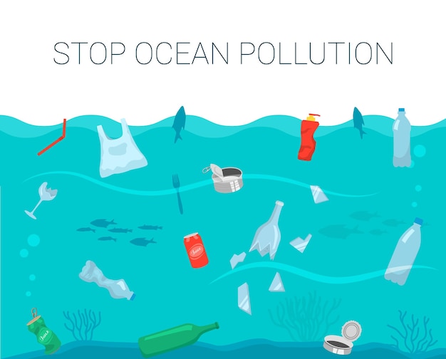 save the ocean polluted water
