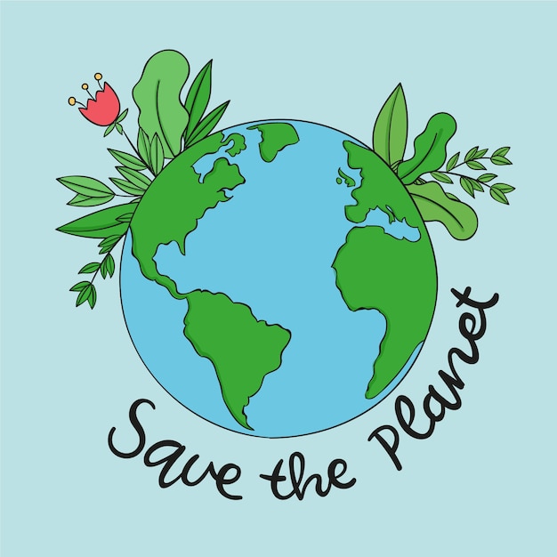 save the planet concept