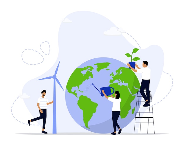 save the planet concept