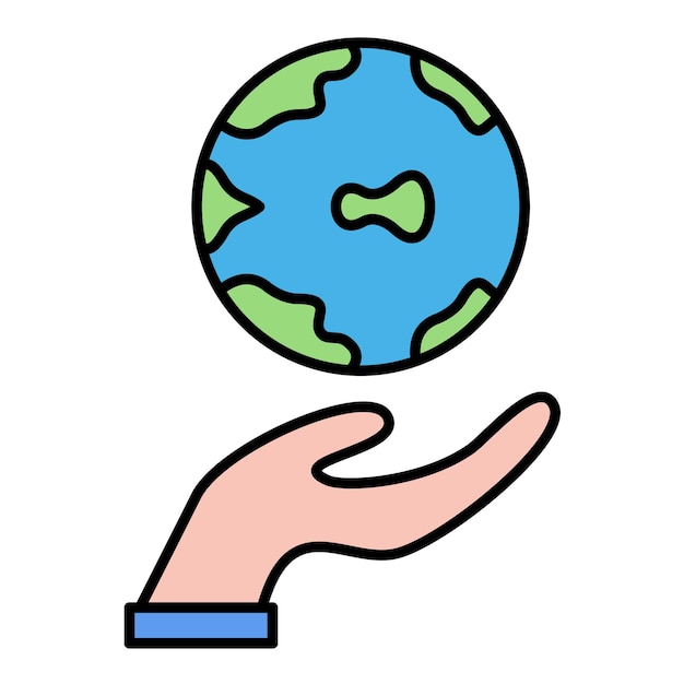 Save Planet Flat Illustration