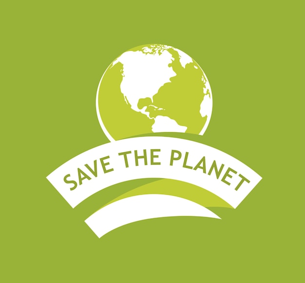 Vector save the planet