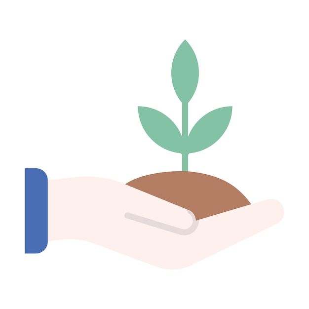 Save Plants Vector Illustration Style