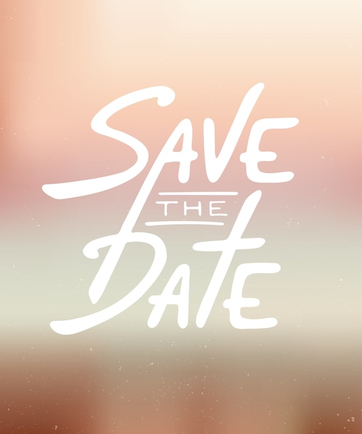 Пригласительный билет save the date современная каллиграфия