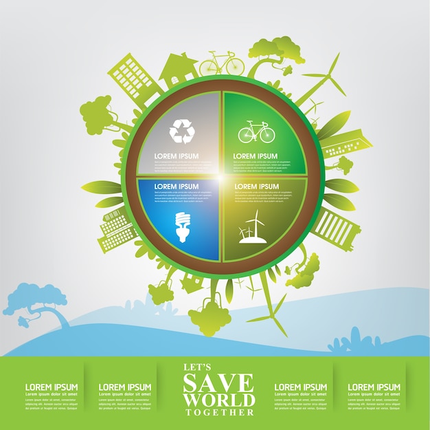 Save the World Vector