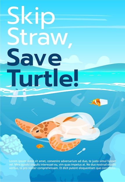 Save turtle brochure template