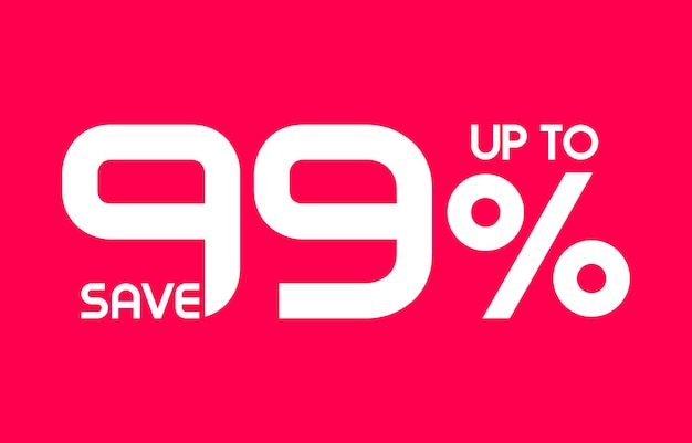 Save up to 99 percent off modern shopping sale banner design background