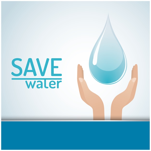 Save The Water Concept