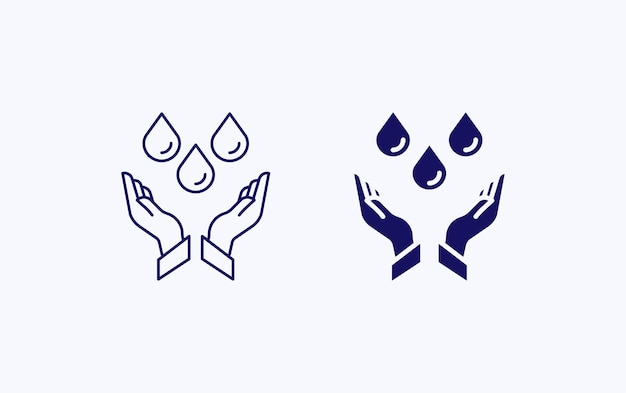 Save water illustration icon