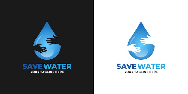 Salva il logo sull'acqua