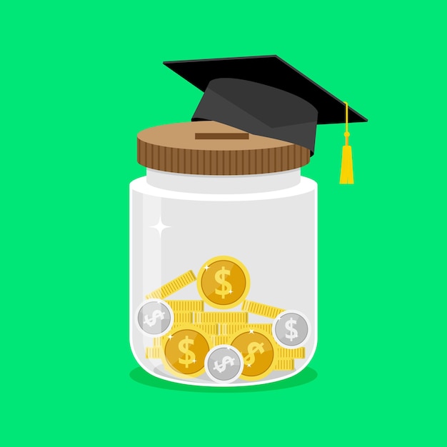 Баночка для сбережений на высшее образование или на коллаж