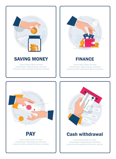 Savings and Managing Finance Concept,Flat line design concept for finance, market analysis,financial