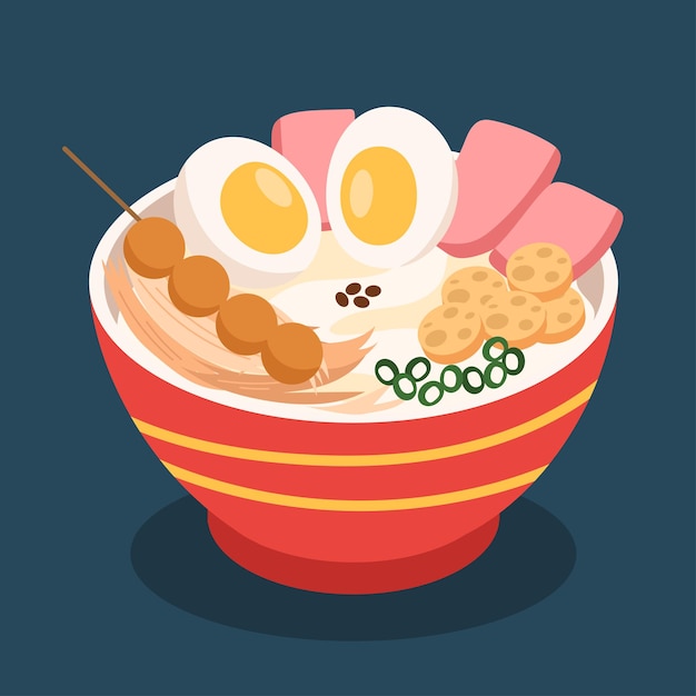 Savory porridge cartoon vector image